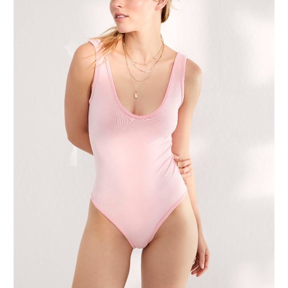 Free People Tops - 🎉LAST CHANCE🎉 NWT Free People Washed Seamless Bodysuit / Washed Pink